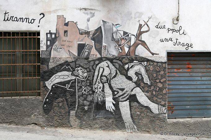 Orgosolo, two people, a massacre, tyranny, murals - Sardinia