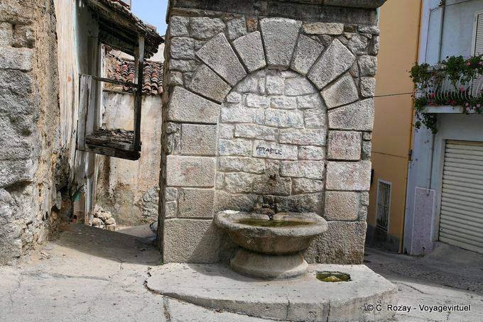 Orgosolo, a fountain, via Sos Cantaros - Sardinia
