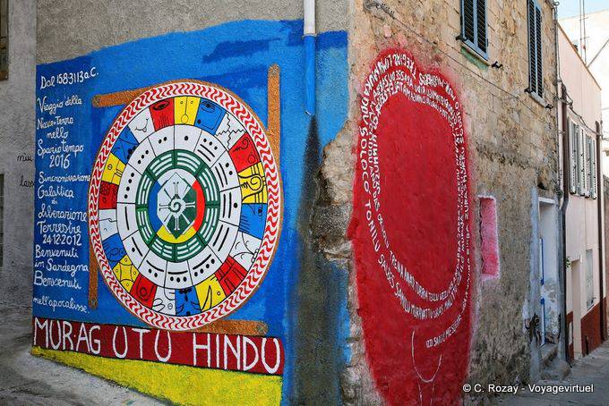 Orgosolo, welcome to the Apocalypse, Murag Utu Hindu, murals - Sardinia