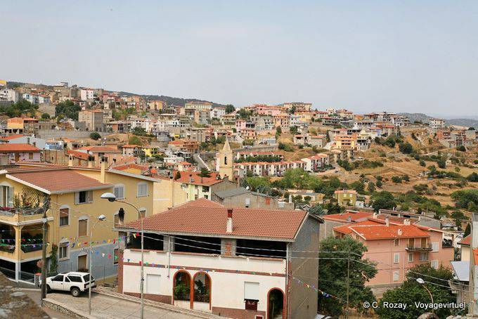 Orgosolo, view from the room overlooking the Via Leopardi - Sardinia