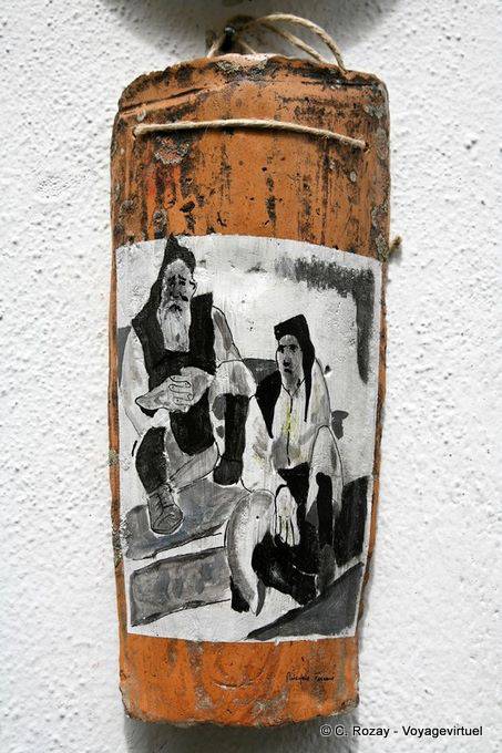 Orgosolo, a painted wooden jug - Sardinia