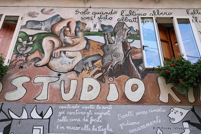 Orgosolo, when the last tree has died, murals - Sardinia