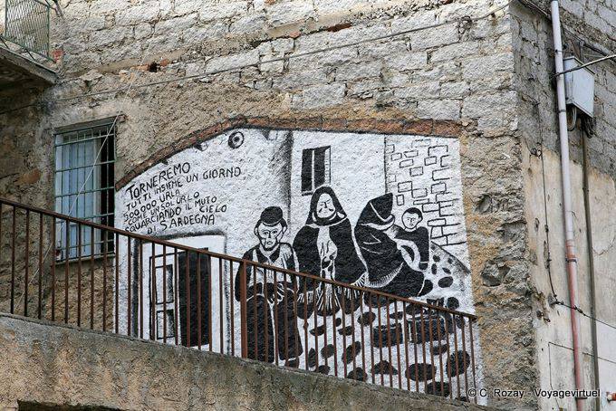 Orgosolo, we will return one day as a single cry, murals - Sardinia