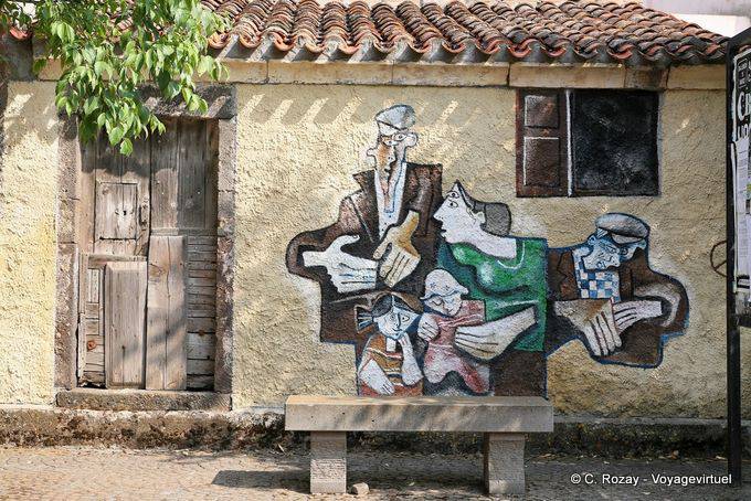 Tinnura, eye to eye, ocular history, murals - Sardinia