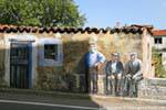 Fonni, the elders are chatting, mural, Sardinia.