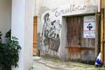 Orgosolo, family and child consultations, murals, Sardinia.