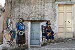 Orgosolo, the two women from the Via G. Corraine, Sardinia.