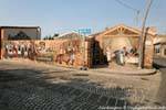 Tinnura, murals of Via del Pane, Sardinia.