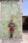 Tinnura, Piazza del Sole, foo foo stuff, murals, Sardinia.