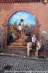 Tinnura, the separation of the wheat and the tares, Via Nuova, murals, Sardinia.