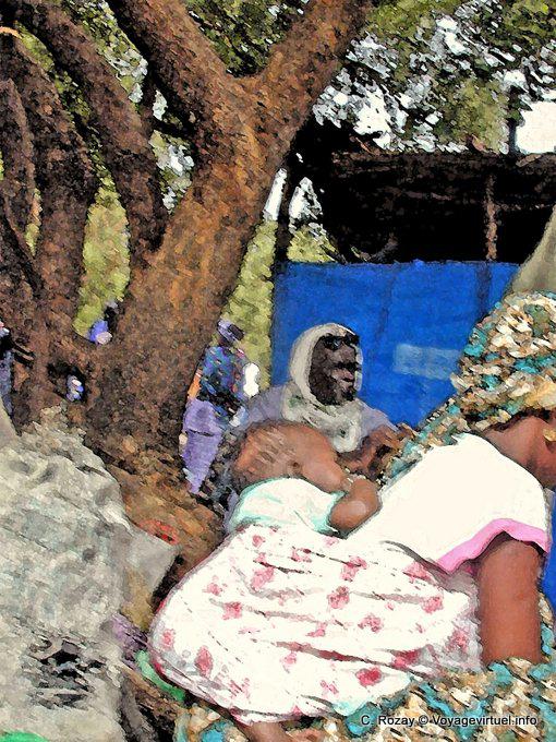 Port traditional child Foundiougne - Senegal
