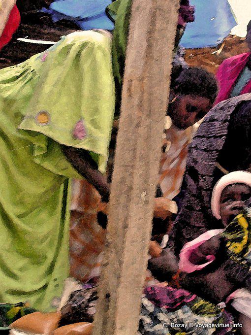 Blur colorful market - Senegal