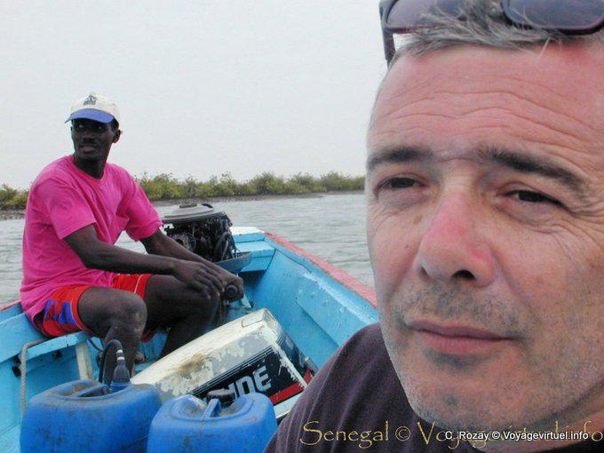 Portrait on the boat - Sine Saloum - Senegal