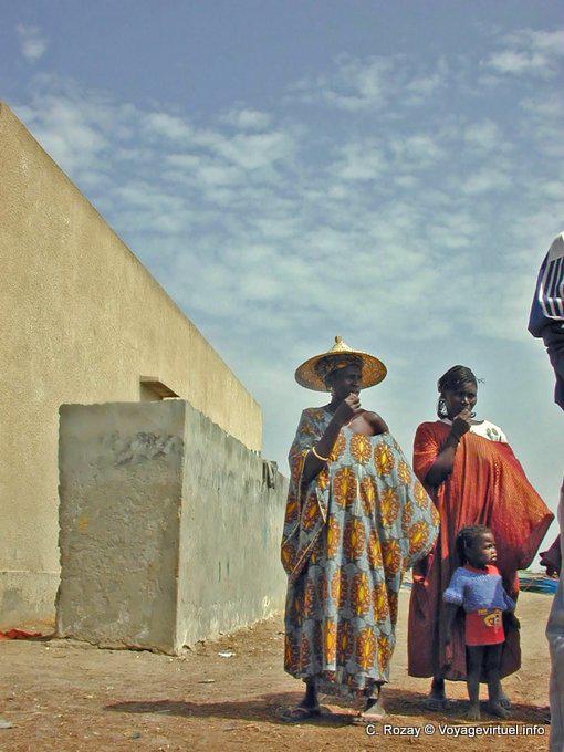 Local color and traditional dress, Sine Saloum - Senegal