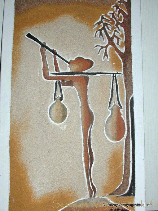 Table sand Sine-Saloum artist Bieme - Senegal