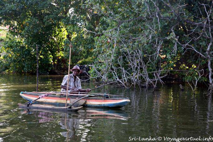 Fisherman in the mangroves, Beruwela - Sri Lanka Ceylon