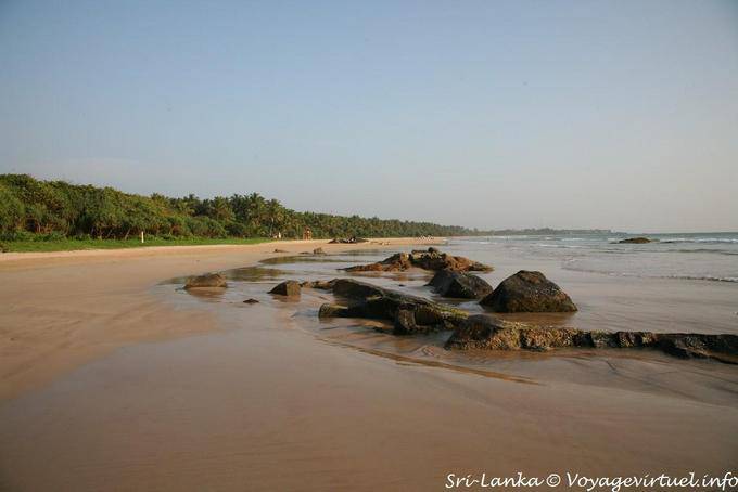 Beach at the mouth of the river Bentota - Beruwala - Sri Lanka Ceylon