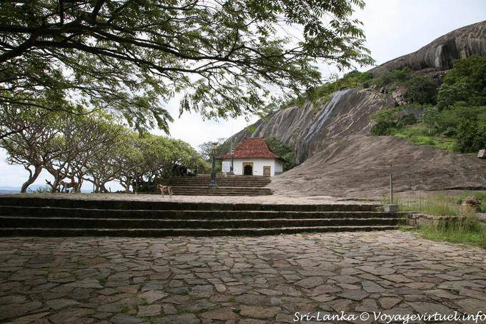 Steps to the entrance Maha Viharaya Raja, Dambulla - Sri Lanka Ceylon