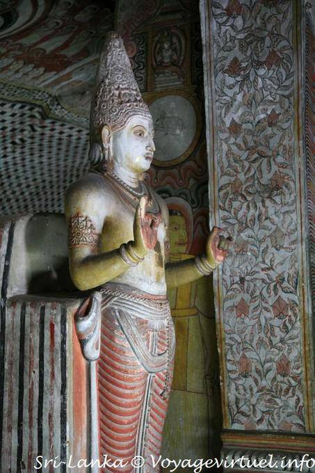 Representation god Saman Maharajalena Cave Temple, Dambulla Golden Rock - Sri Lanka Ceylon