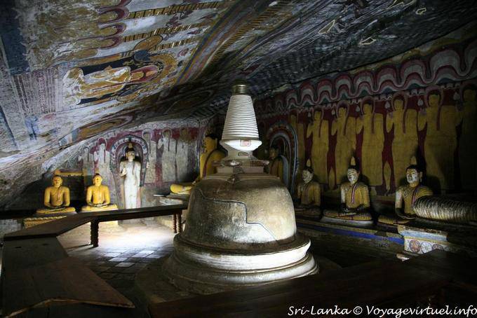 Pacchima Viharaya cave with mini stupa, Dambulla cave temple - Sri Lanka Ceylon