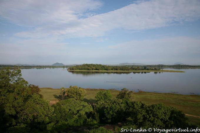 Panorama on the Heritance Kandalama lake from hotel, Dambulla - Sri Lanka Ceylon