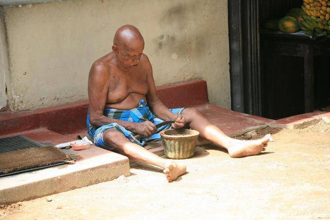 Series chili seeds in a street, Kandy - Sri Lanka Ceylon