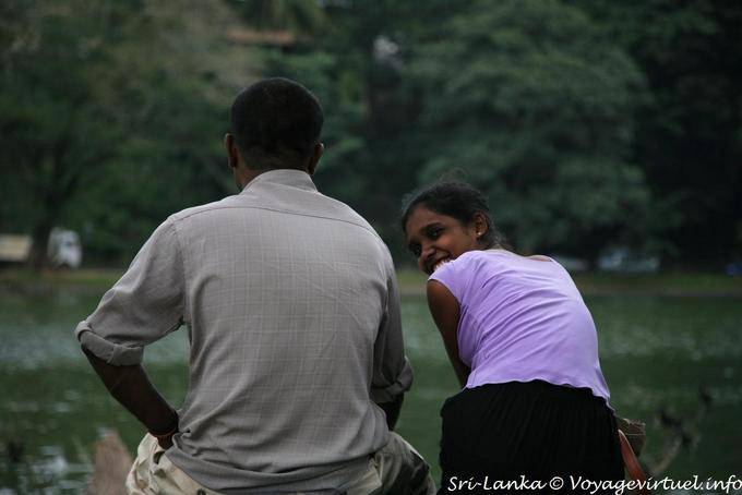 Lovers by the lake, Kandy - Sri Lanka Ceylon