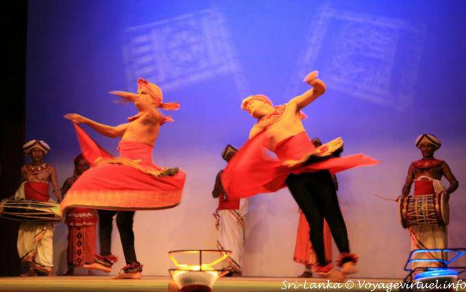 Pirouettes during a Kandyan Dance Performance, Kandy - Sri Lanka Ceylon