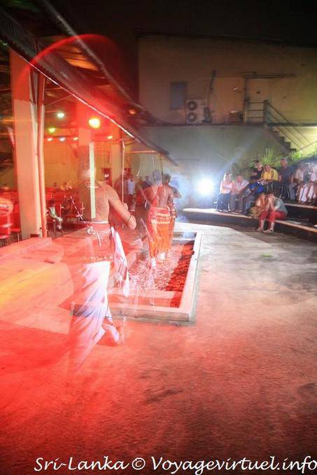Walking barefoot on the coals, Dance Performance, Kandy - Sri Lanka Ceylon