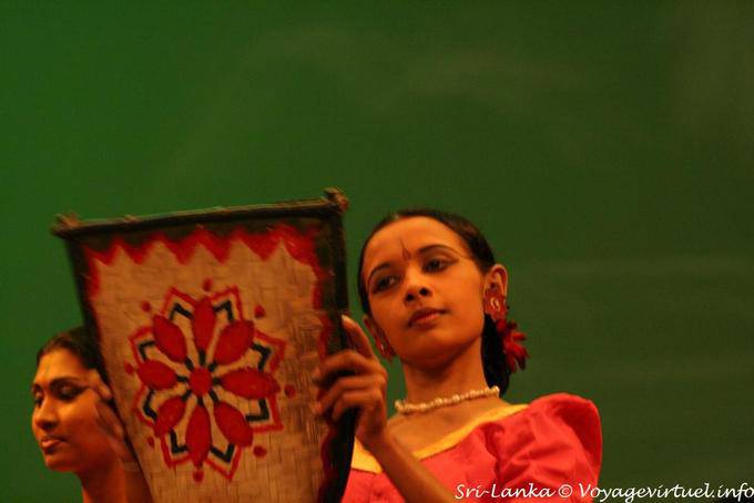 Portrait of traditional dancers, Kandy - Sri Lanka Ceylon