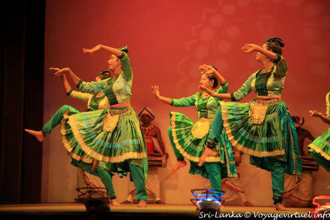 Dancers movements-like Bharatnatyam, Kandy - Sri Lanka Ceylon