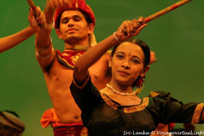 Cultural Heritage of Sri Lanka, dance stick, Kandy - Sri Lanka Ceylon