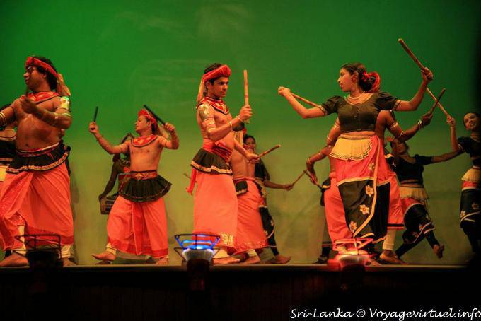 Another view of the agrarian festivities associated līkeli dance, Kandy - Sri Lanka Ceylon