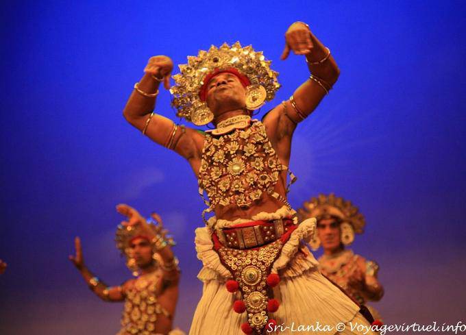 Dancer of the kingdom of the hills, dancing High Country, Kandy - Sri Lanka Ceylon
