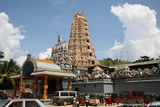 Main entrance to the Hindu temple and kovil, Matale - Sri Lanka Ceylon