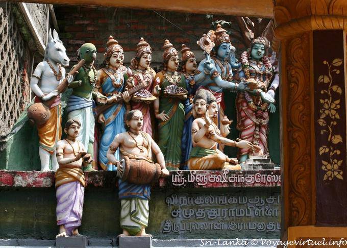 Figurines of Hindu cosmogony, Sri Muthumariamman, Matale - Sri Lanka Ceylon