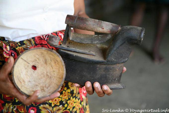 Firewood for antique iron (coconut), Nalanda - Sri Lanka Ceylon