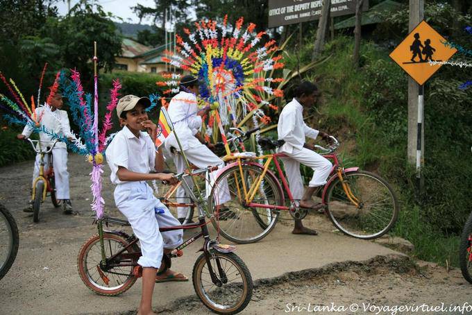 Bicycles awaiting decorated parade, Nuwara Eliya - Sri Lanka Ceylon