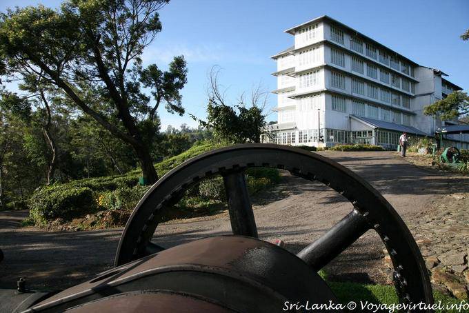 Machinery exhibited in the surroundings of the Tea Factory in Kandapola - Sri Lanka Ceylon