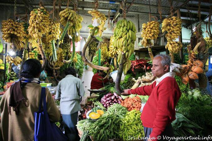Bunches of bananas, Nuwara Eliya Market - Sri Lanka Ceylon
