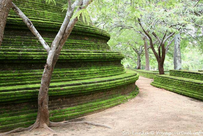 Full foam core of a large stupa, Alahana Pririvena, Polonnaruwa - Sri Lanka Ceylon