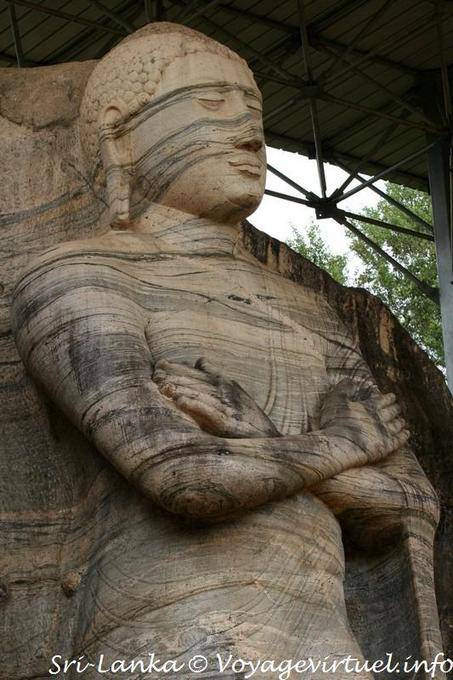 Buddha standing in an unusual posture, Gal Vihara, Polonnaruwa - Sri Lanka Ceylon