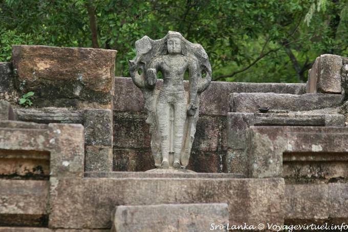 Buddha Mudra of fearlessness, Terrace of the tooth, Polonnaruwa - Sri Lanka Ceylon