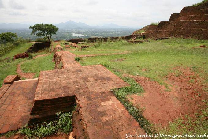 At the heart of the fortress at the top of the rock, Sigiriya - Sri Lanka Ceylon