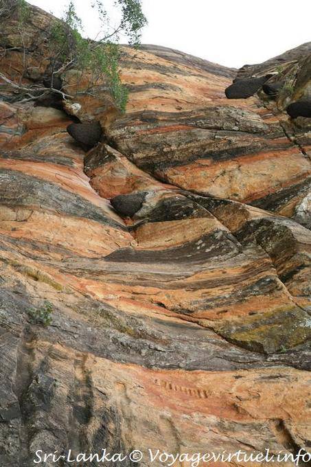 Sigiriya, the lion colored strata of rock - Sri Lanka Ceylon