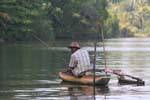 Fishing in the estuary of Bentota, Sri Lanka Ceylon.