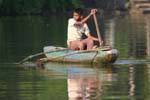 Navigation on the Bentota River, Sri Lanka Ceylon.