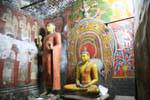 Statues of Buddhas Cave Devaraja lena, Raja Maha Vihara, Dambulla, Sri Lanka Ceylon.