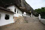 View of the Rock Cave Temple Site from the terrace of the cave No. 5, Dambulla, Sri Lanka Ceylon.