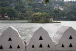 The islet of Lake Kandy, Sri Lanka Ceylon.
